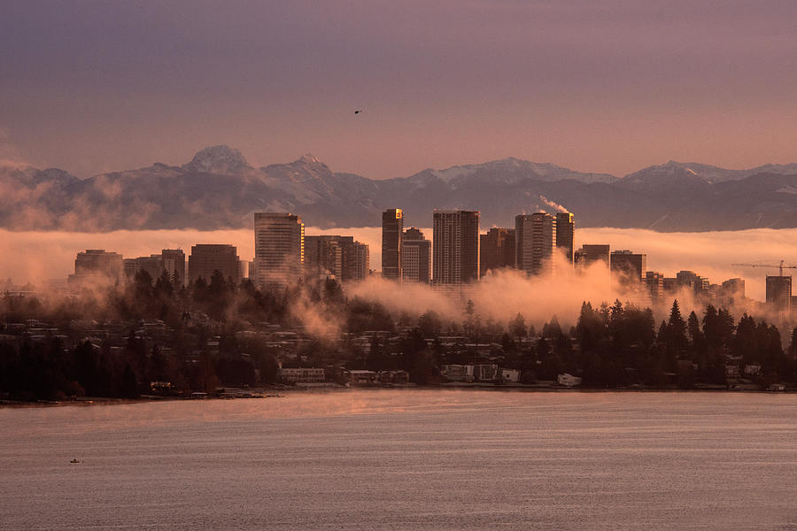 Foggy Bellevue Sunrise Photograph by Matt McDonald
