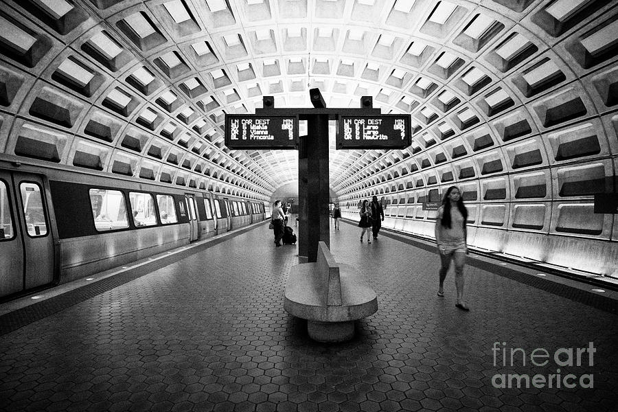 Foggy Bottom Gwu Station On The Metro Underground Train System With