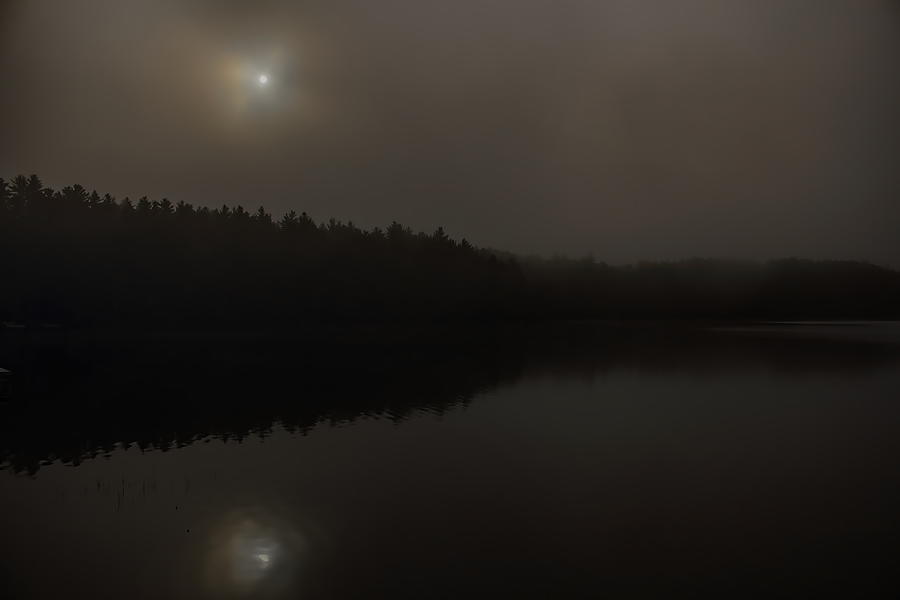 Foggy Buck Lake Photograph by Dale Kauzlaric