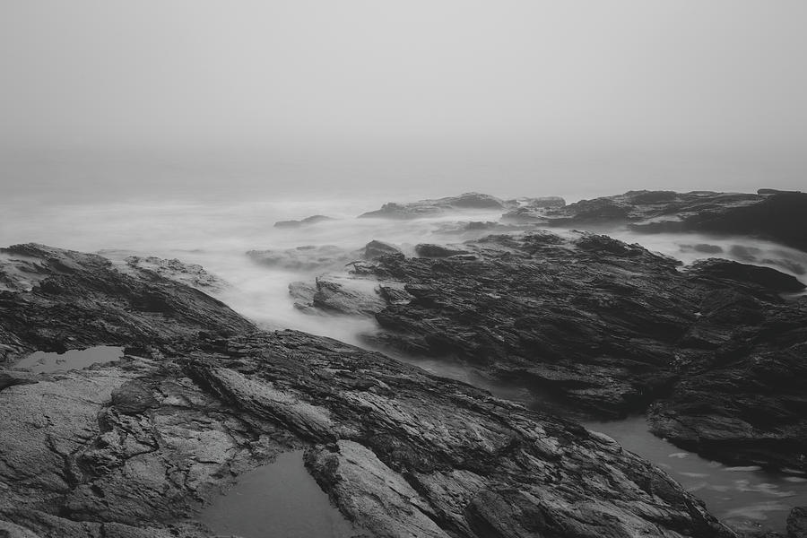 Foggy Day At Beavertail Photograph by Andrew Pacheco
