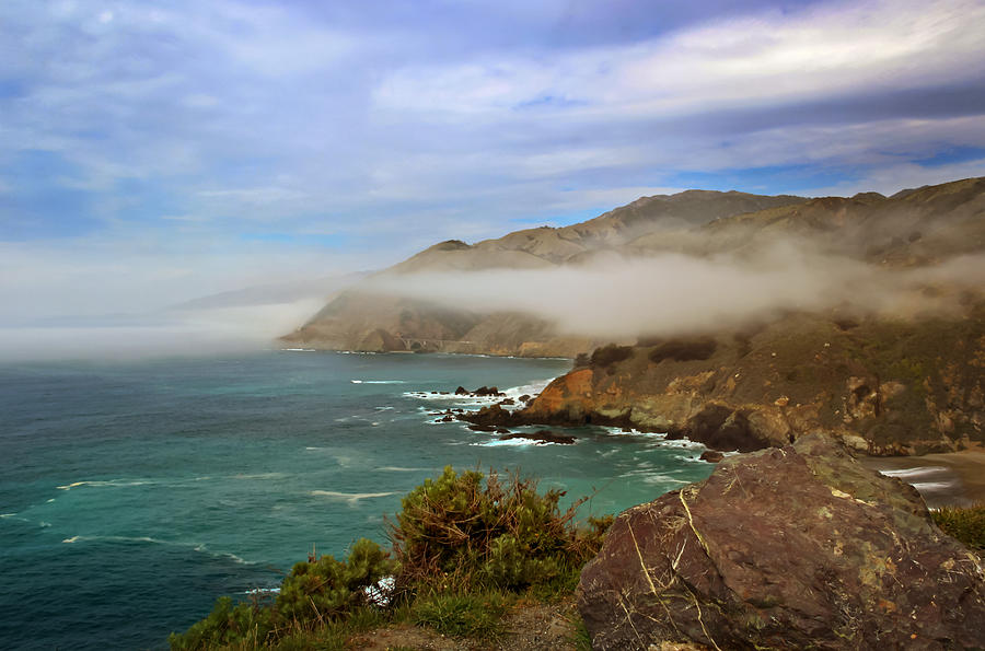 Foggy Day at Big Sur Photograph by Susan Rissi Tregoning