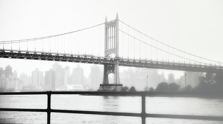 Harlem Photograph - Foggy Day East River from Astoria by Steve Archbold