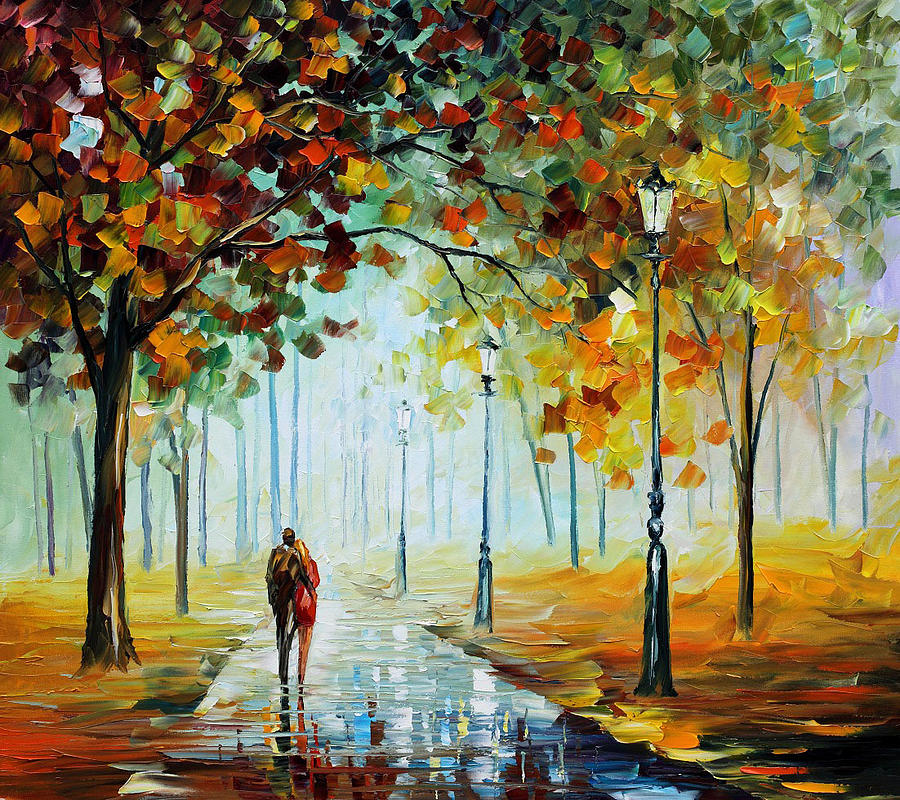 Foggy Day Painting by Leonid Afremov