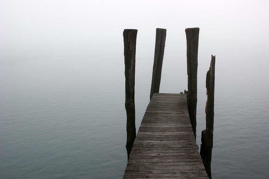 Foggy Dock 51 Photograph by Mary Bedy