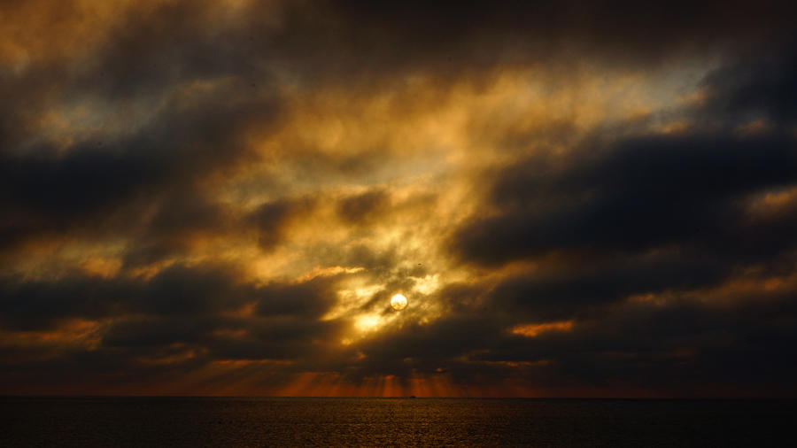 Foggy Dramatic Sunrise Delray Beach Photograph by Lawrence S Richardson Jr