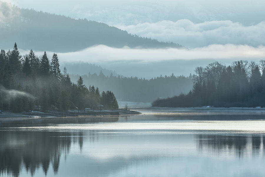 Mountain Photograph - Foggy Dreamscape by Joy McAdams