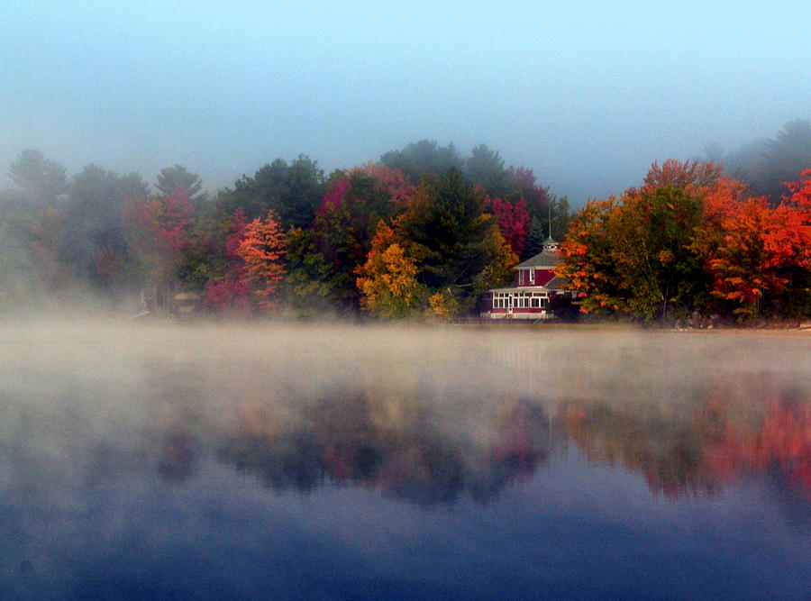 Foggy Fall Reflections Photograph by Colleen Phaedra