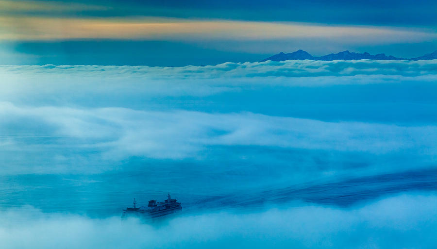 Foggy Ferry Photograph by Tommy Farnsworth