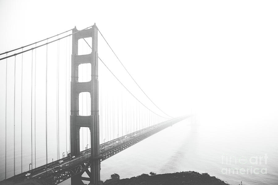 Foggy Golden Gate Bridge  Photograph by MGL Meiklejohn Graphics Licensing