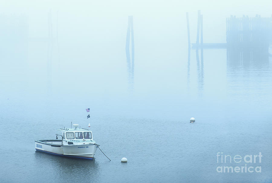 Foggy Harbor Photograph