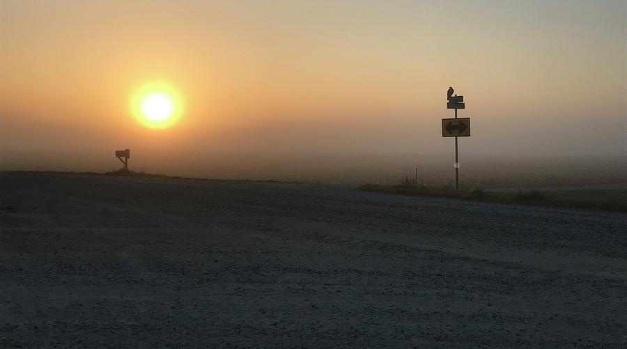 Foggy Hawkeye Sunrise  Photograph by Jame Hayes