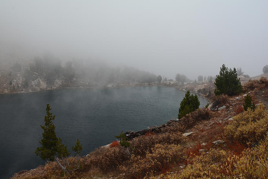 Foggy Liberty Lake Photograph by Jenessa Rahn