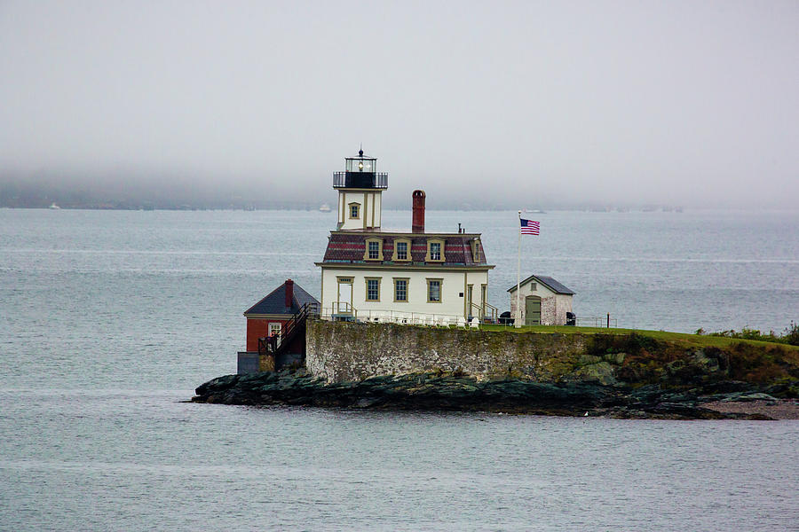 Foggy Lighthouse Photograph by Brian Knott Photography
