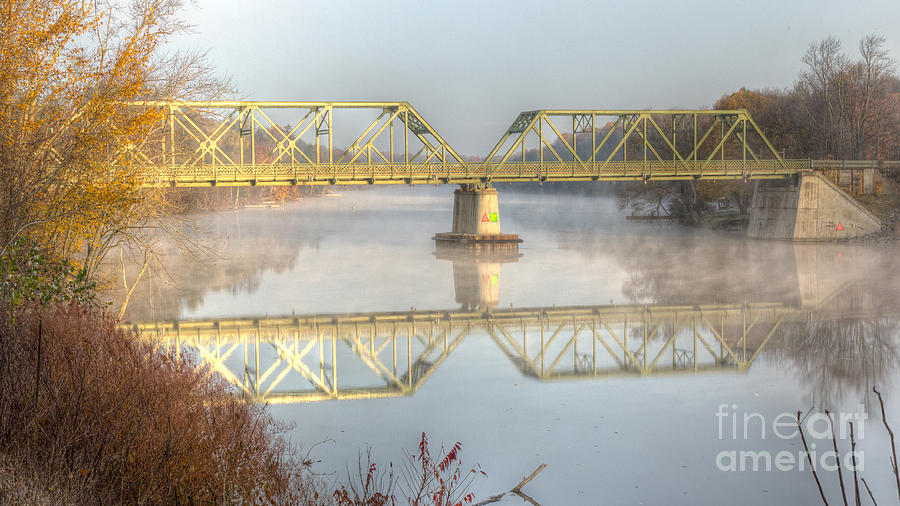 Foggy Mornin Bridge Photograph by Rod Best