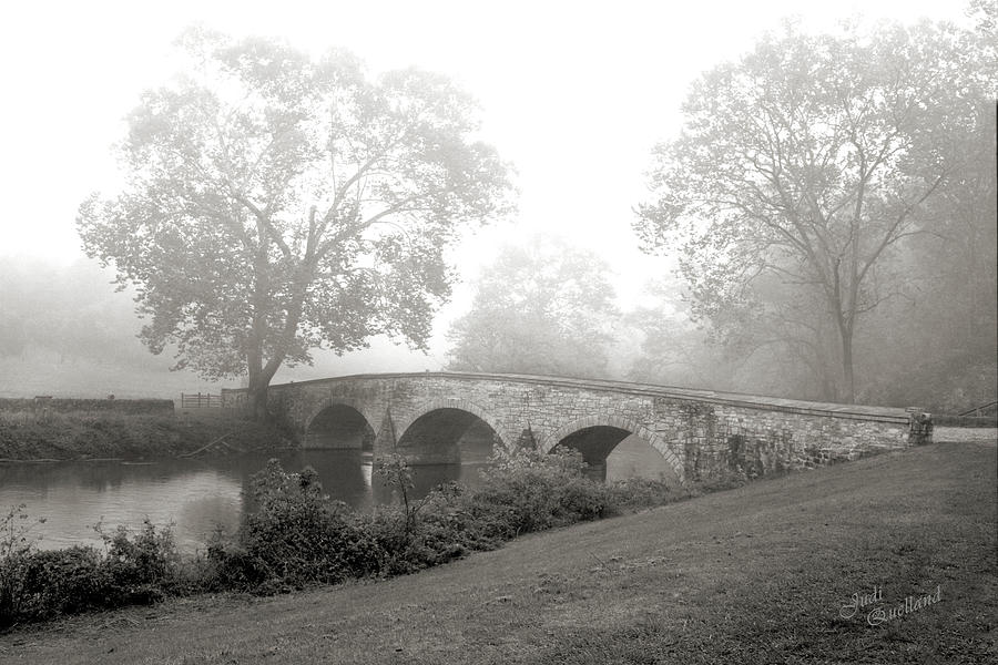 Foggy Morning at Burnside Bridge Photograph by Judi Quelland