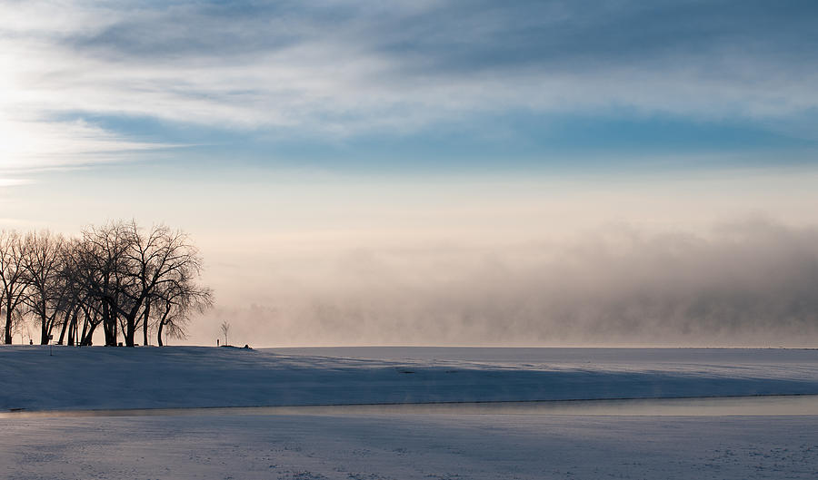 Foggy Morning at Lake Loveland Photograph by Monte Stevens