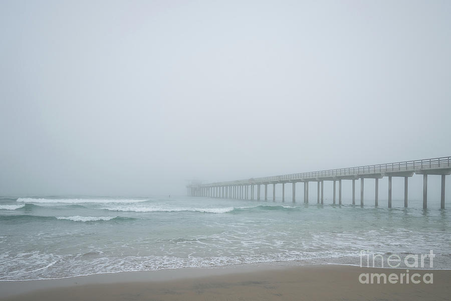 Foggy Morning At Scripps Pier Photograph by Al Andersen