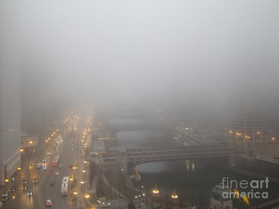 Foggy Morning Commute Photograph by Ann Horn