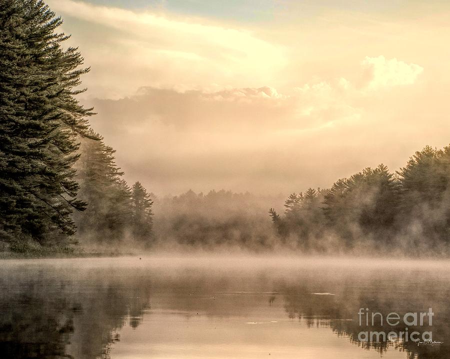 Foggy Morning On The Androscoggin River Digital Art