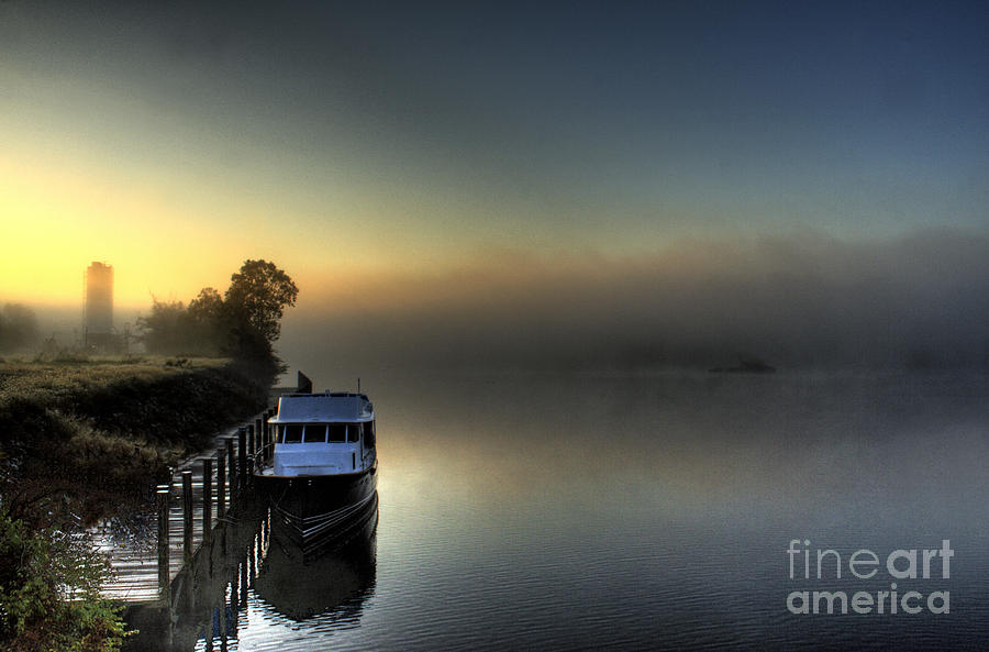 Richmond Photograph - Foggy Morning on the James River by Tim Wilson
