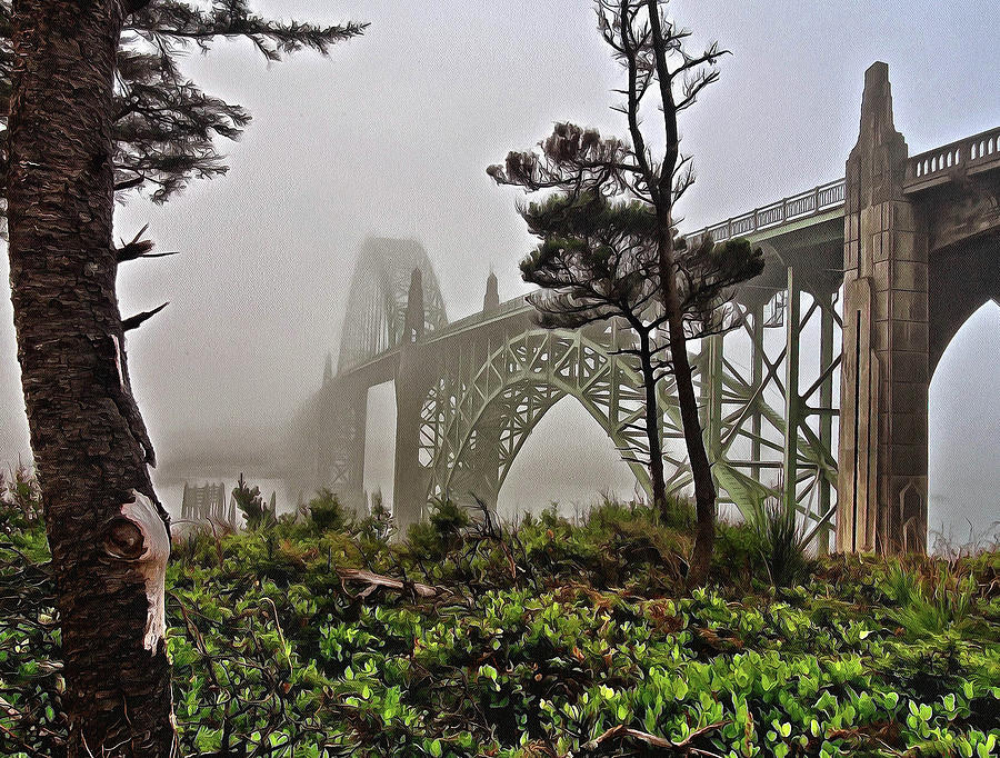 A Foggy Morning On Yaquina Bay Photograph by Thom Zehrfeld