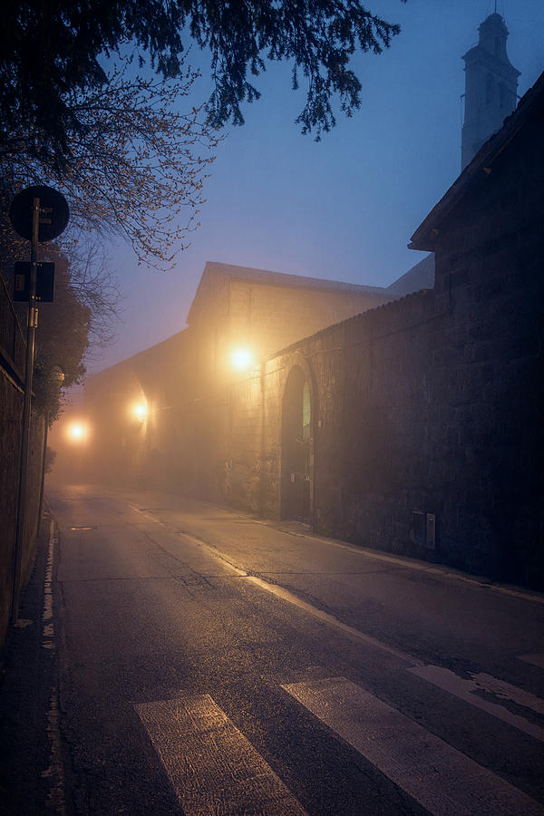 Foggy Morning Orvieto Italy Photograph by Joan Carroll