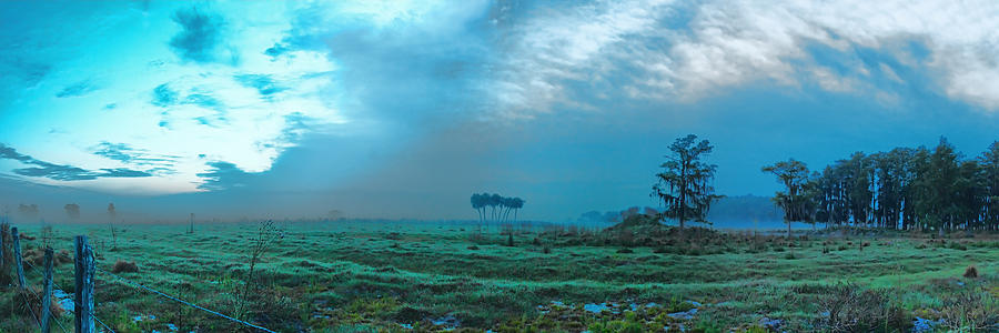 Landscape Photograph - Foggy Morning Pasture by Roberto Aloi