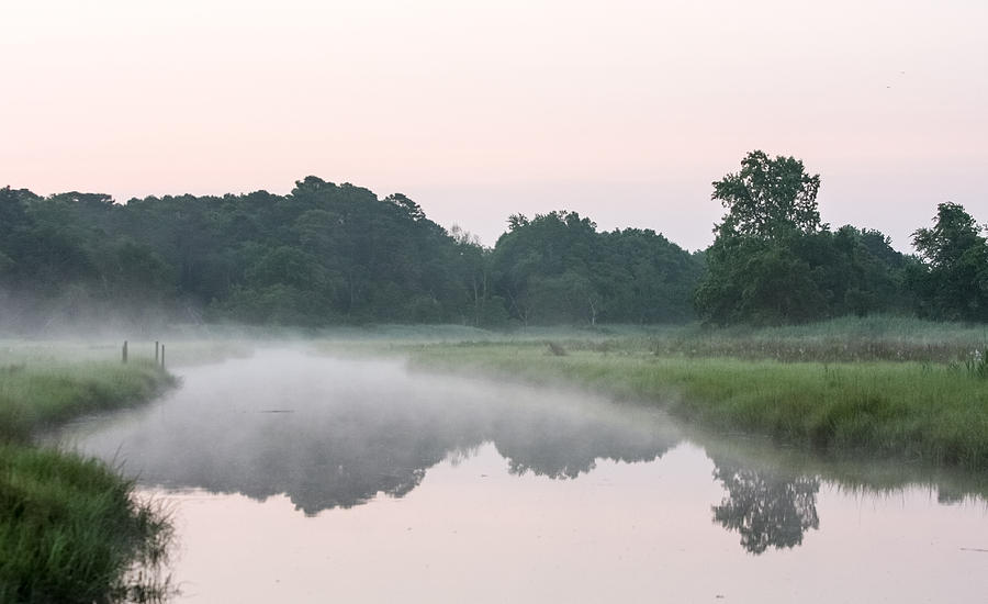 Foggy Morning Reflections Photograph by Allan Levin