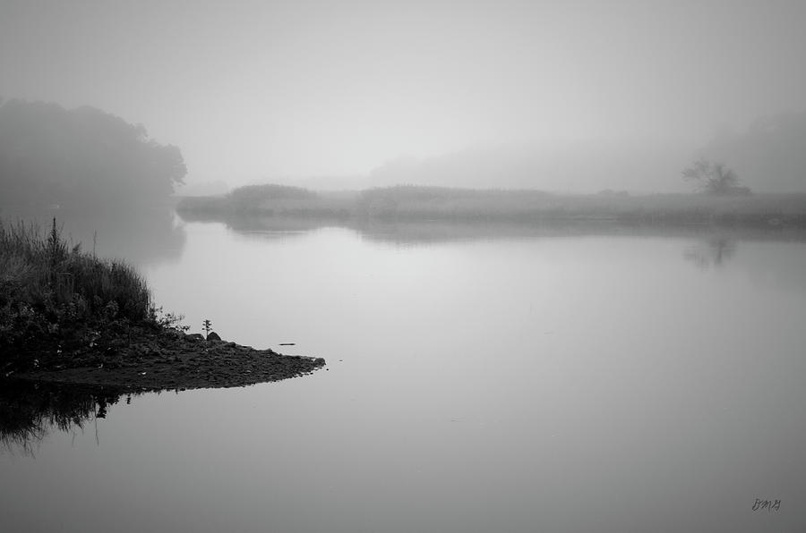 Foggy Morning Taunton River BW Photograph by David Gordon