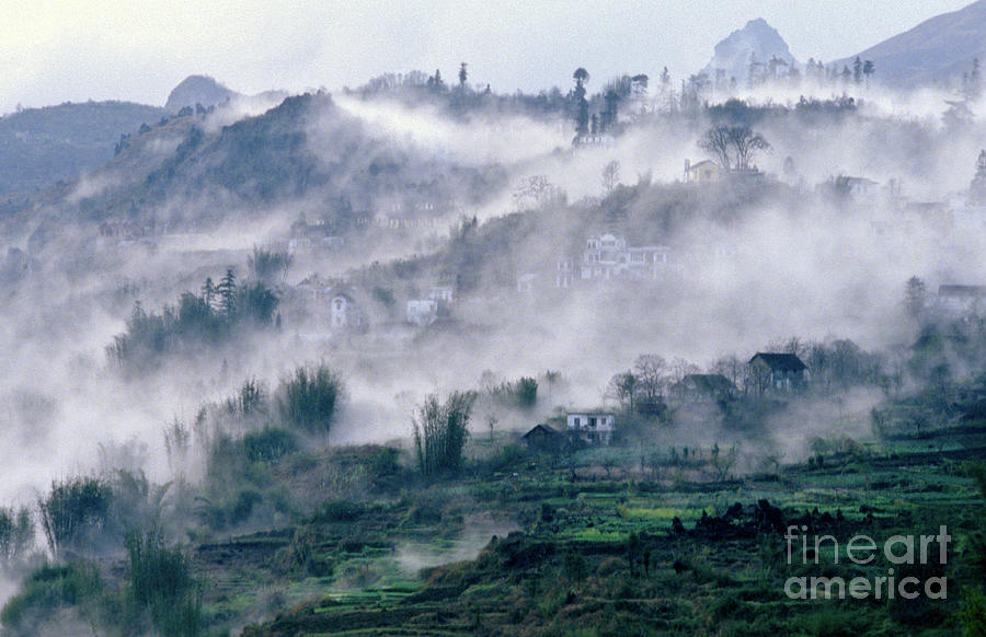 Foggy Mountain of Sa Pa in Vietnam Photograph by Silva Wischeropp