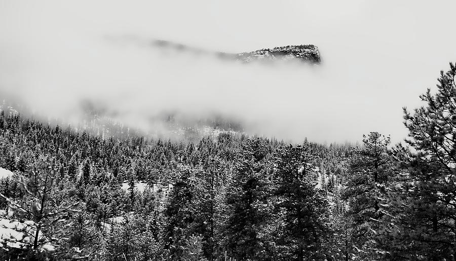 Foggy Mountain Peak - Estes Park Photograph by Angie Tirado