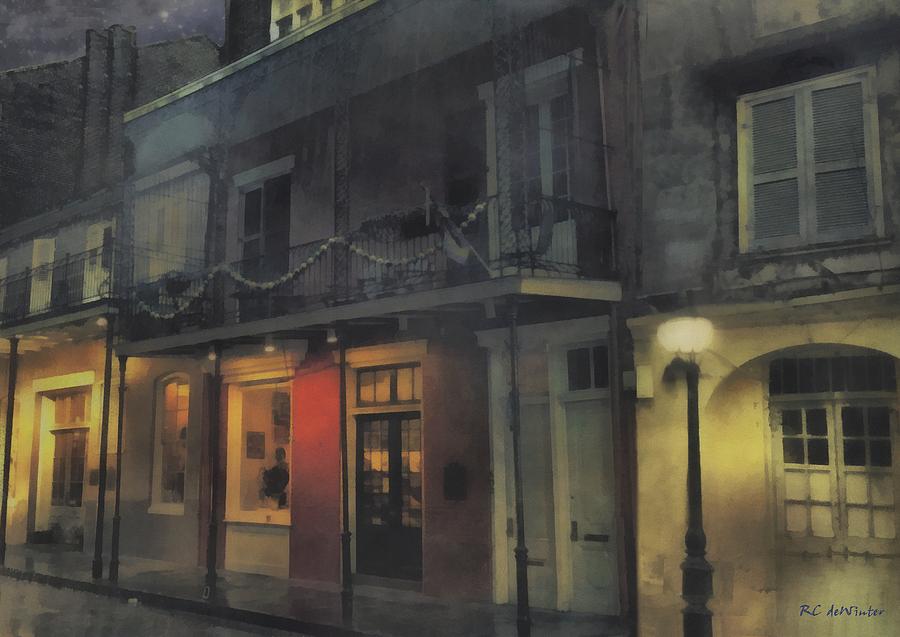 Foggy Night on Dumaine Painting by RC DeWinter