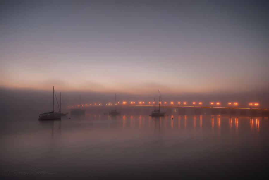 Foggy Nights of Lights Photograph by Stacey Sather