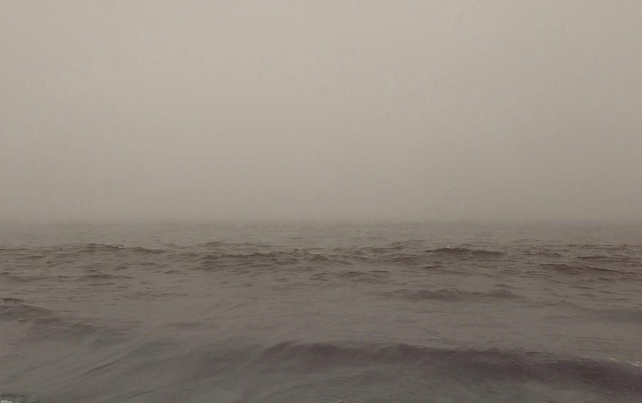 Foggy Ocean Photograph by Mary Capriole