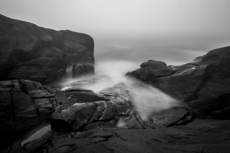 Foggy sea Photograph by Arve Sirevaag | Fine Art America