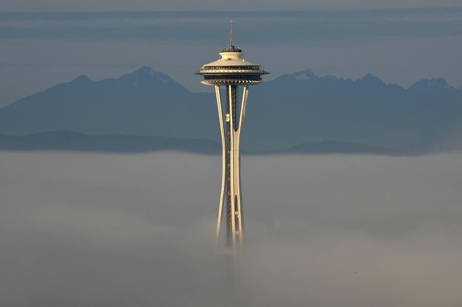 Foggy Seattle Morning Photograph by Matt McDonald