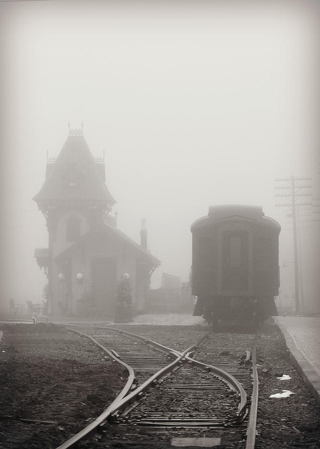 Foggy Station Photograph by Dark Whimsy