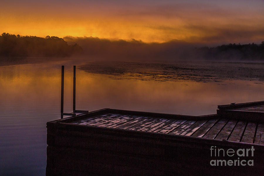Foggy Sunrise Photograph by Roger Monahan