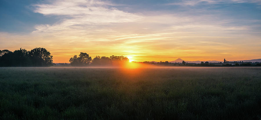 Foggy Sunrise Photograph by Steven Clark