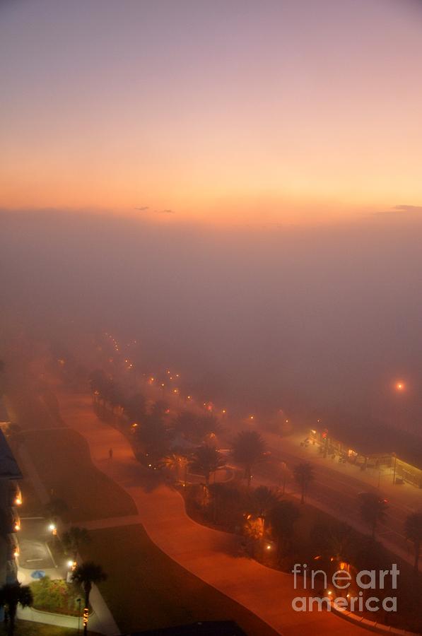 Foggy Sunset in Clearwater Florida  Photograph by Rose  Hill