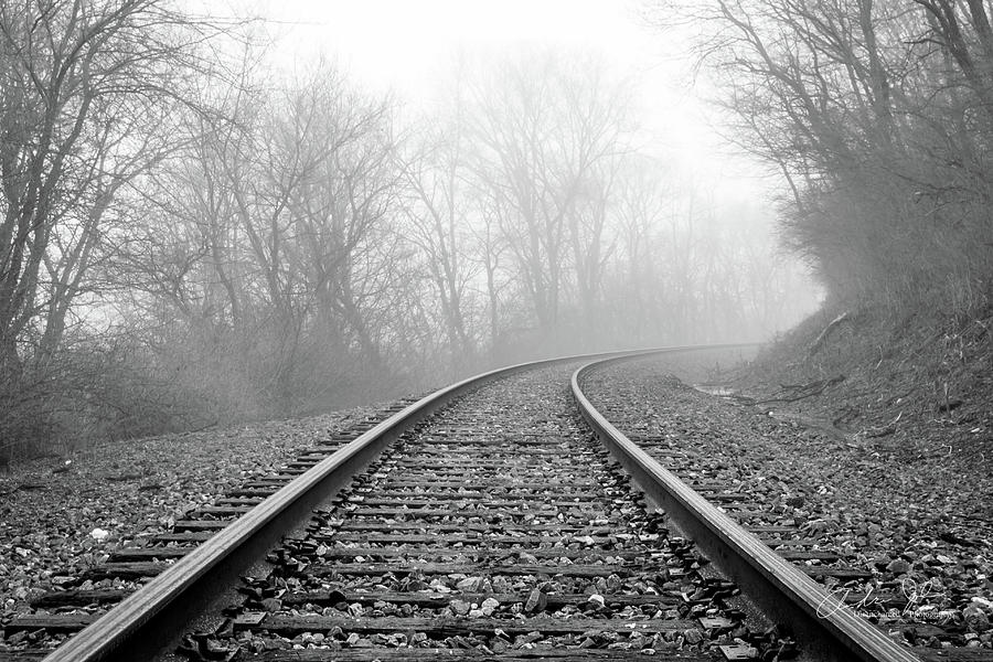 Foggy Tracks Photograph by Andrew Johnson - Fine Art America