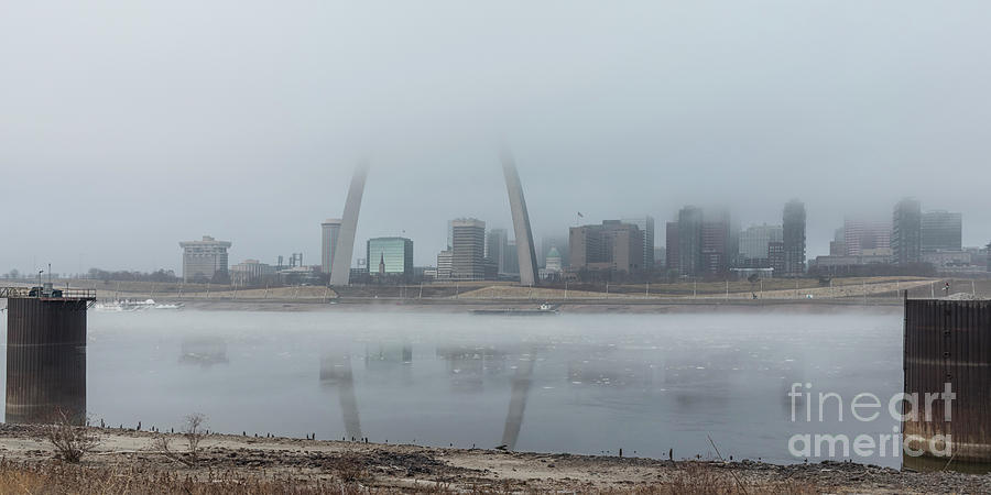 Foggy winter morning in St Louis Photograph by Garry McMichael