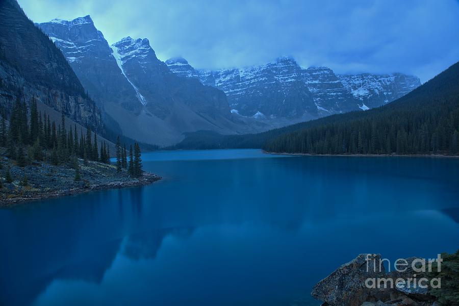 Fogy Morning At Moraine Lake Photograph by Adam Jewell