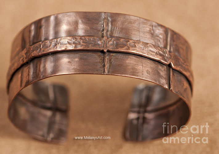 Fold Formed Copper Bracelet Jewelry by Melany Sarafis