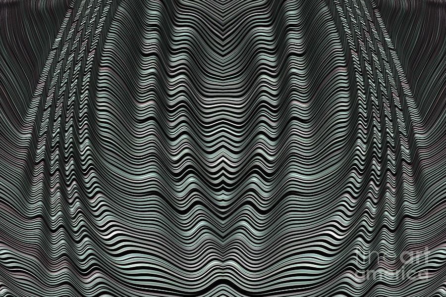 Space Digital Art - Folded Grey by John Edwards