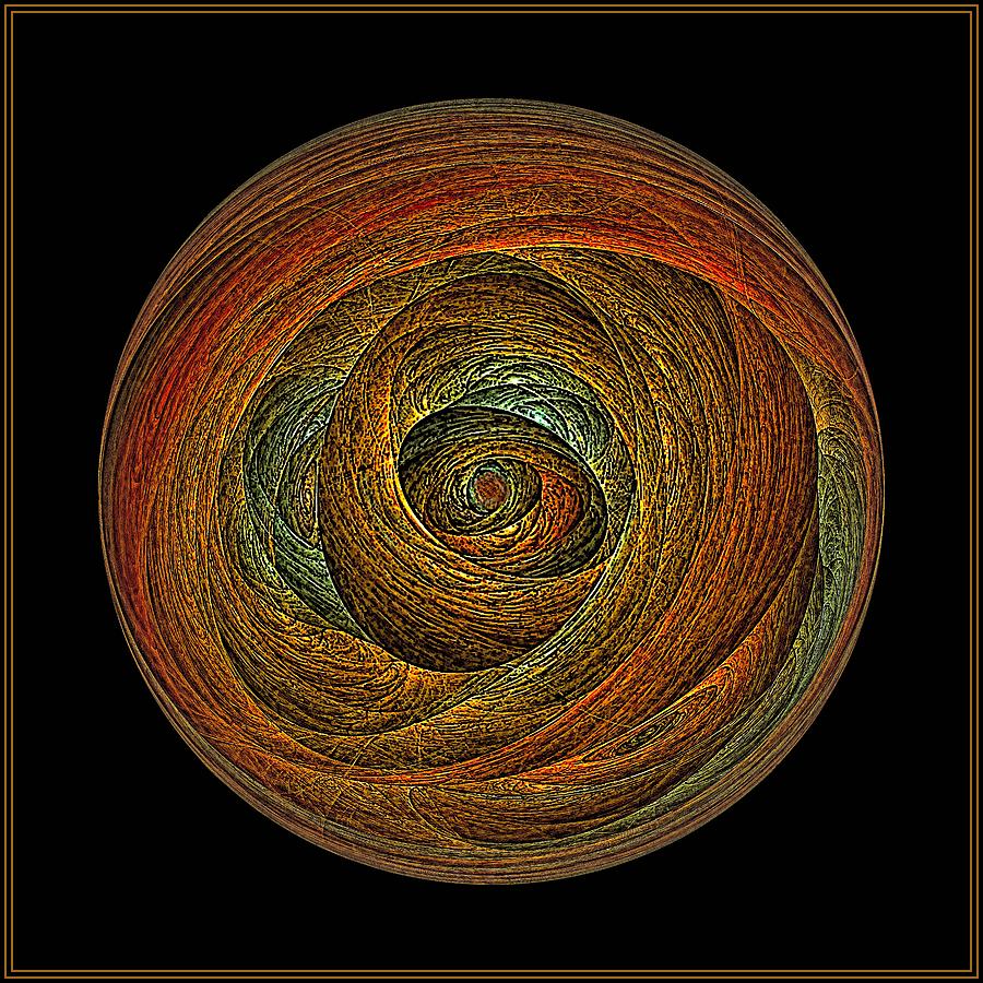 Folded Space Sphere-1 Digital Art by Doug Morgan