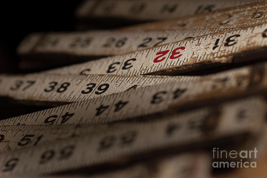 Folding Ruler 3 Photograph by Mike Eingle