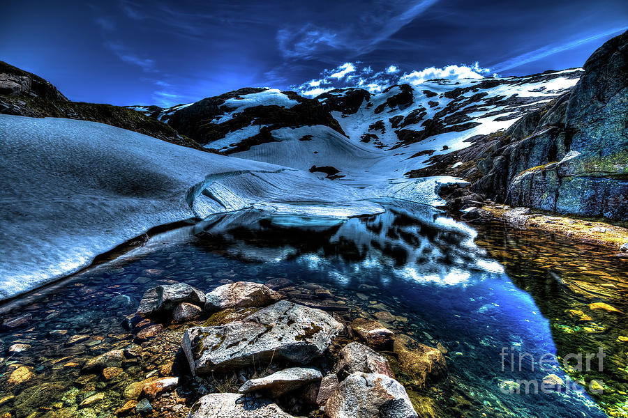 Folgefonna glacier Photograph by Benny Marty