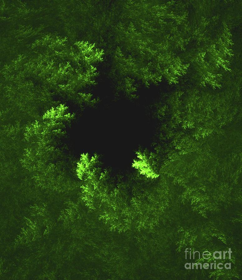 Foliage Black Hole Digital Art