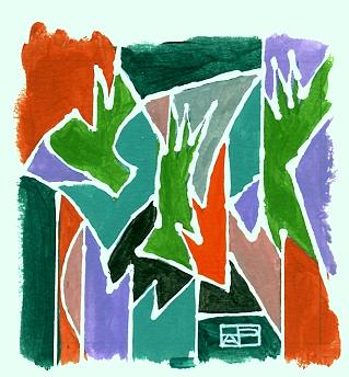 Foliage Painting by Helen Pisarek Foliage Painting by Helen Pisarek